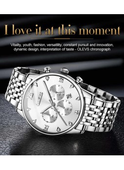 Fashion steel waterproof men's watch quartz watch